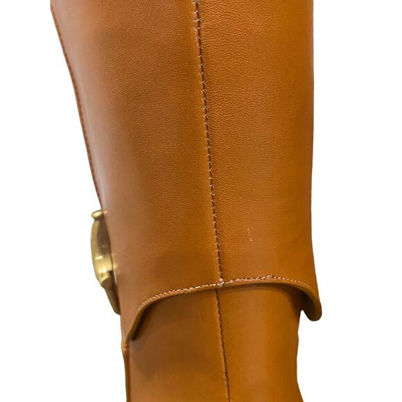 Gucci Elizabeth Half Horsebit Cognac Classic Heeled Ankle Boot 38.5 - Picture 4 of 7